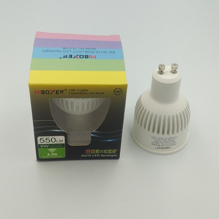 MiBoxer GU10 6W RGB+CCT LED 230 V Spot