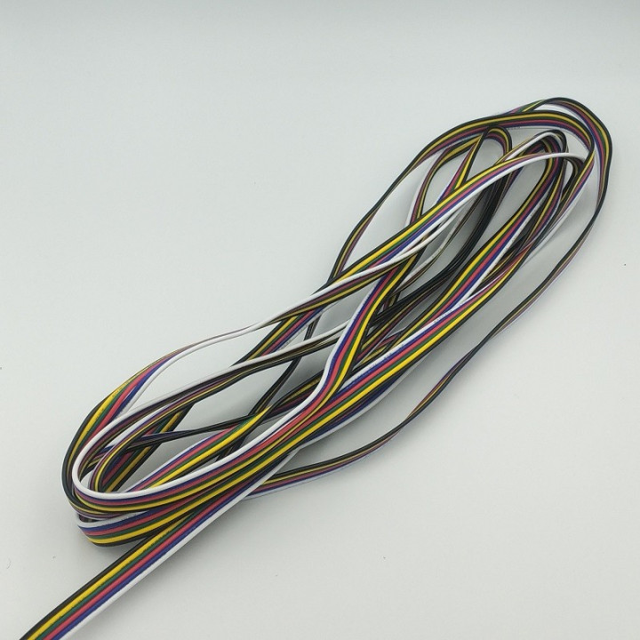 6-core cable for RGB+CCT LED strips