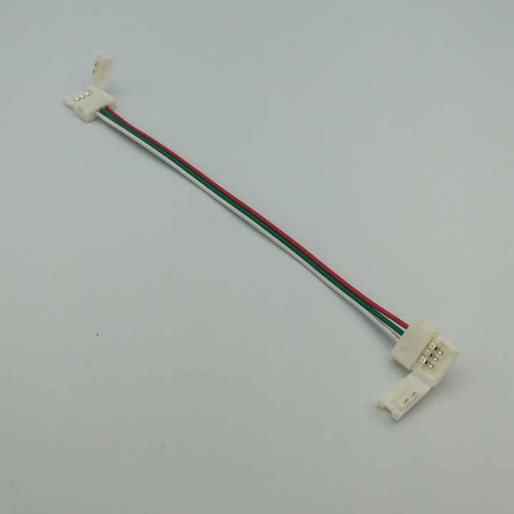 3-pin connector for dual-colour or programmable LED strips, IP20, solder-free
