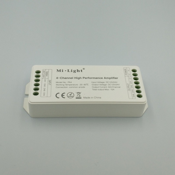 Mi-Light 4-channel amplifier for LED strips PA4