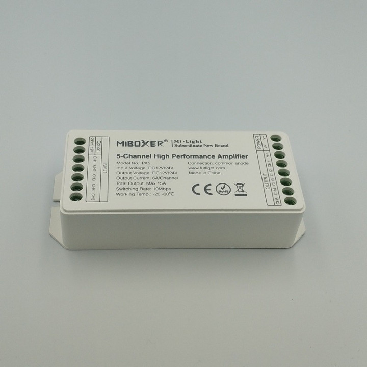 MiBoxer 5-channel amplifier for LED strips PA5